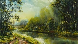 Slaney Walk  Time Lapse Painting [upl. by Sholley]