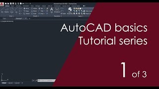 AutoCAD Basic Tutorial for Beginners  Part 1 of 3 [upl. by Eramal]