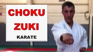 Karate  Choku Zuki coup de poing fondamental KarateBlognet [upl. by Narih]