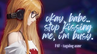 Tagalog Girlfriend ASMR  Distracting your Gamer Girlfriend by Kissing Her  yumii ASMR [upl. by Christan867]