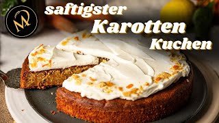 Morotskaka  saftigster Karottenkuchen aus Schweden mit Frischkäse Frosting [upl. by Nitreb]