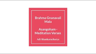 Adi Shankaracharya Brahma Jnanavali  Asangoham Asangoham [upl. by Esilenna]