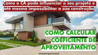 COMO CALCULAR COEFICIENTE DE APROVEITAMENTO [upl. by Nnyliak]