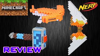 REVIEW Nerf Minecraft Blasters  Sabrewing Pillagers Crossbow amp Stormlander [upl. by Everick]