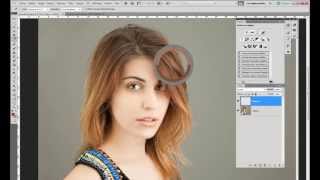 Tuto Photoshop  Unifier la couleur des cheveux [upl. by Nerhe]