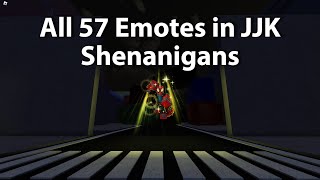 All 57 Emotes in JJK Shenanigans [upl. by Bruis445]