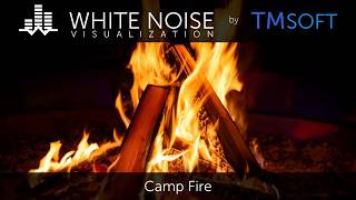 Camp Fire Crackling Sound 1 Hour Relaxing Sleep Sound with Dark Screen Saver [upl. by Lucina863]