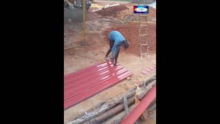 How to install 5Rib Metal Roofing panels on solid sheet decking for beginners [upl. by Nerat31]