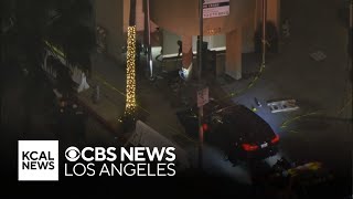 Carjacking suspect in Beverly Hills crashes into 4 people near Rodeo Drive holiday lights show [upl. by Nohsreg]