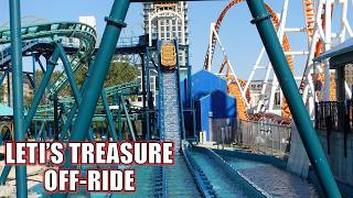 Letis Treasure OffRide Footage Luna Park NYC Zamperla Log Flume  NonCopyright [upl. by Strage665]