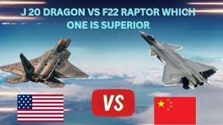 Comparison Between J20 Dragon vs F22 Raptor [upl. by Eseenaj]