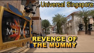 Revenge of The Mummy Roller coaster ride POV Universal Studios Singapore Better than Hollywoods [upl. by Enrobyalc]