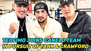 Teofimo Lopez JOINS Canelo Team ADDS NEW TRAINER Reynoso in pursuit of Tank Davis amp Crawford [upl. by Lodi]