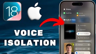 How To Activate Voice Isolation On iPhone iOS 18 [upl. by Berthe]