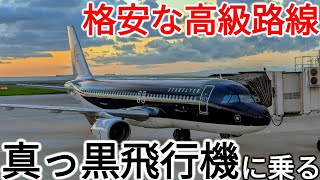 【異端】安いけど高級感漂う真っ黒飛行機！スターフライヤーに乗ってみた [upl. by Mccartan893]