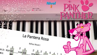 La Pantera Rosa Piano tutorial  Partitura  Julian Bustacara [upl. by Anaoy]