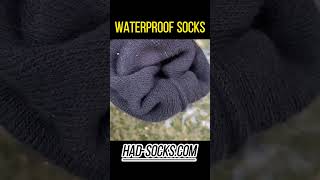 🎥Watch HAD waterproof socks take on a little test — a flowing stream accessories outdoorsports [upl. by Atnad547]