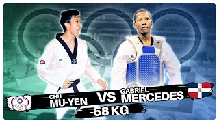 Taekwondo Olympics  Beijing 2008  Chu Mu Yen vs Gabriel Mercedes [upl. by Greenman668]