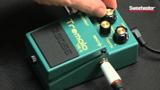 BOSS TR2 Tremolo Pedal Review by Sweetwater [upl. by Siekram]