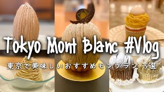 東京で話題の美味しいおすすめモンブラン 5選｜Tokyo Mont Blanc Vlog [upl. by Titos]