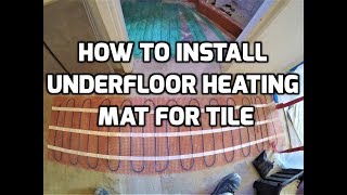 Install Heating Mat for Tile [upl. by Suivart]