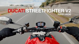 Ducati Streetfighter V2  First Ride  Better Option Than The V4 [upl. by Ardnasyl]