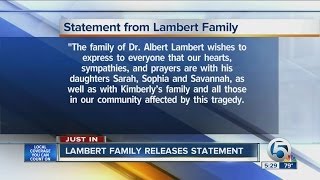 Lambert family releases statement [upl. by Damal817]