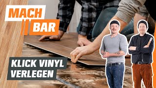 Klick Vinyl verlegen und schneiden  OBI [upl. by Attevaj]