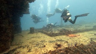 20240114 C56 Wreck Penetration Scuba Dive in Puerto Morelos Mexico [upl. by Anair]