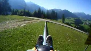 Austria Rail Sled Rodelbahn Abtenau [upl. by Whorton169]