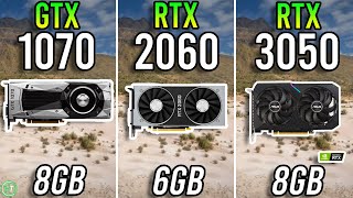 GTX 1070 vs RTX 2060 vs RTX 3050  Big Difference [upl. by Hnahym249]