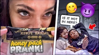 HONEY PACK PRANK ON ASKKJ 🔥🔥 gets spicy [upl. by Sedruol]