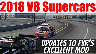 rFactor 2 FVR 2018 V8 Supercars FREE Mod Update [upl. by Zonda]