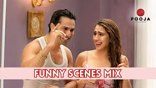 कुली नं 1 Funny Scenes Mix  Part 1 [upl. by Akessej926]