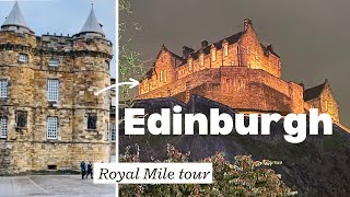 From Holyrood Palace to Edinburgh Castle Walk between 2 famous royal buildings in Edinburgh [upl. by Salsbury]