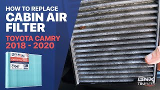 How to Replace Cabin Air Filter in a Toyota Camry 20182020 C7087 [upl. by Arte]