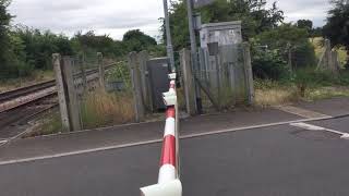 Lock Lane Level Crossing Derbs Saturday 15072017 [upl. by Odnalo194]