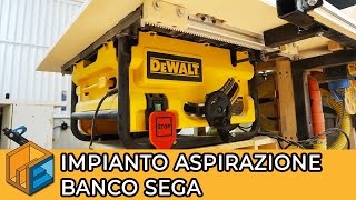 Impianto di aspirazione fai da te per banco sega  Falegnameria e trucioli [upl. by Chiarra]