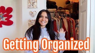 Emmas HUGE Closet TRANSFORMATION Organize the strangest closet with me Emma and Ellie [upl. by Alyhc]