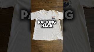 SpaceSaving Packing Hack Fold Clothes Efficiently for More Luggage Room [upl. by Charley]