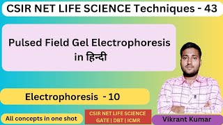 pulsed field gel electrophoresis by Vikrant sir  CSIR NET LIFE SCIENCE [upl. by Gerrard715]