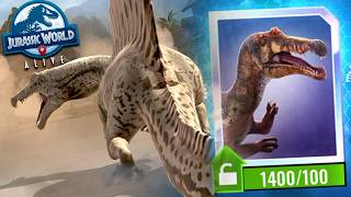 THIS SPINOSAURUS IS IN A JURASSIC GAME  Jurassic World Alive [upl. by Siesser]