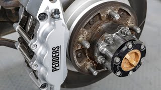 Pedders eXtreme Big Brake Kit to suit Toyota LandCruiser 70 Series [upl. by Betz]