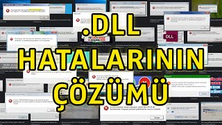 TÜM DLL HATALARI NASIL DÜZELTİLİR KESİN ÇÖZÜM  OYUNLARDA DLL HATASI DÜZELTME [upl. by Leval]