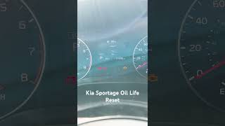 Kia Sportage Oil Life Reset kia shorts [upl. by Aracat]