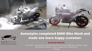 BMW Bike Wash Completed by Autostyles  Best Car Accessories Shop in Salem [upl. by Ilaw]