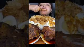 Maddy Eating spicy biryani chicken recipe mukbang big bites [upl. by Thalia]