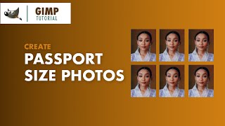 Create PassportSize Pictures in GIMP  Tutorial for Beginners [upl. by Iris154]