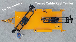 Turret Cable Reel Trailer  Flexible Setups and Positioning [upl. by Janot272]