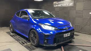 Whifbitz tuned GR Yaris 326bhp dyno run [upl. by Kiel976]